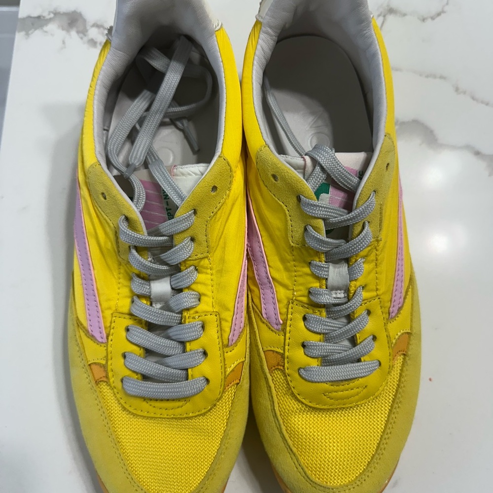 Yellow and Pink Women's Sneakers